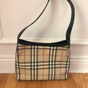 Burberry beige vintage check London shoulder bag